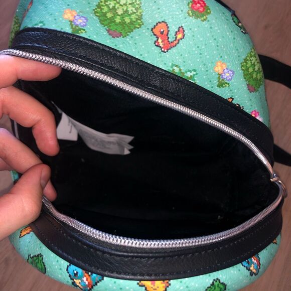 LOUNGEFLY POKEMON PIXEL STARTER MINI BACKPACK EEVEE PIKACHU BULBASAUR SQUIRTLE main image 5